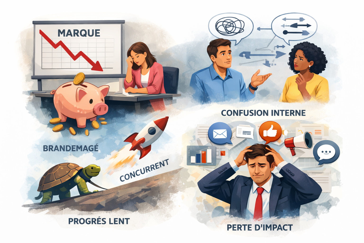 Image représentant les conséquences d'une communication défaillante